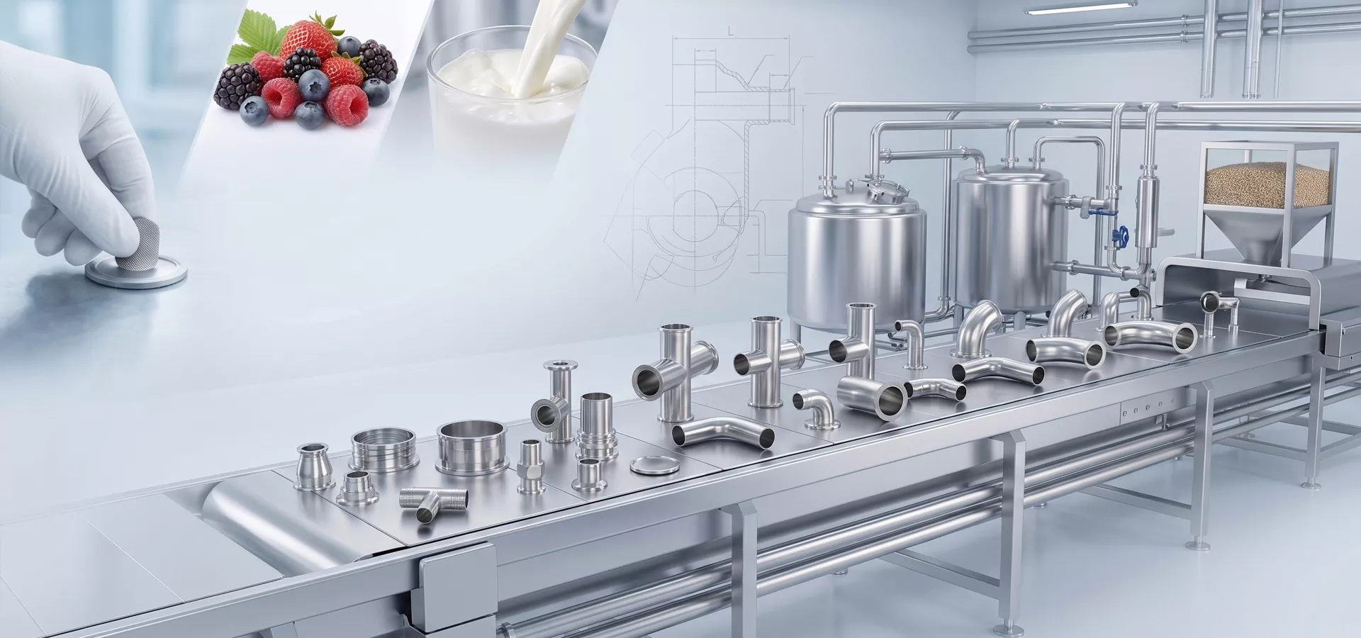 China Sanitary Stainless Steel Pipe Fittings supplier China Sanitary Stainless Steel Pipe Fittings supplier