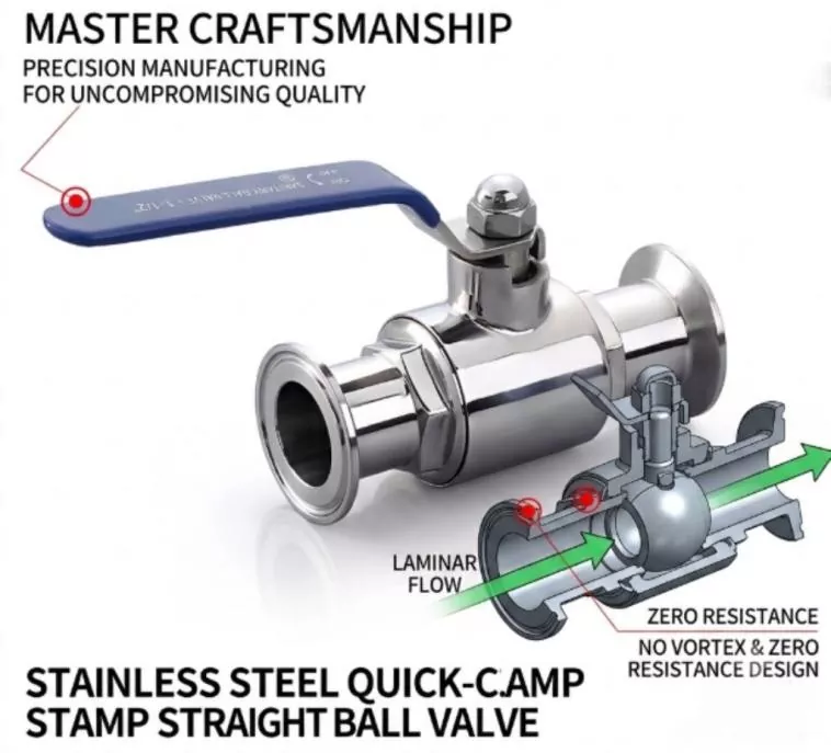 Straight-Through Ball Valve