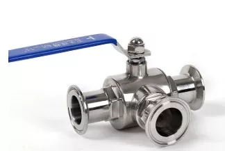 Three-Way Encapsulated Clamp Ball Valve