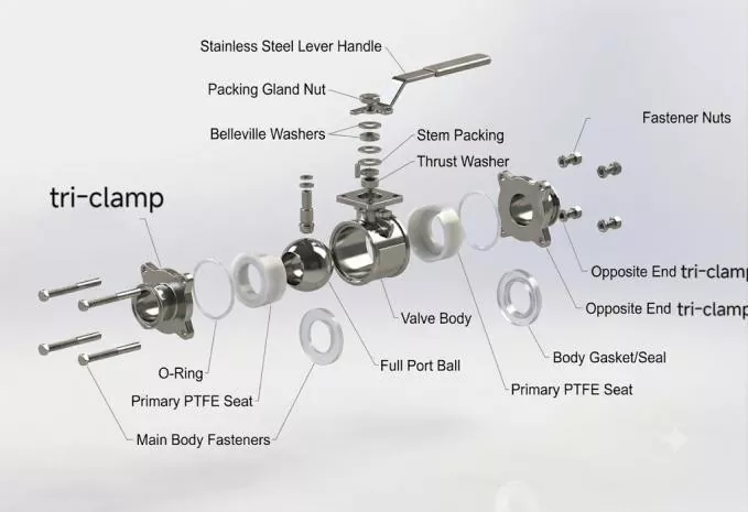 Weld Full Bore Sanitary Ball Valve