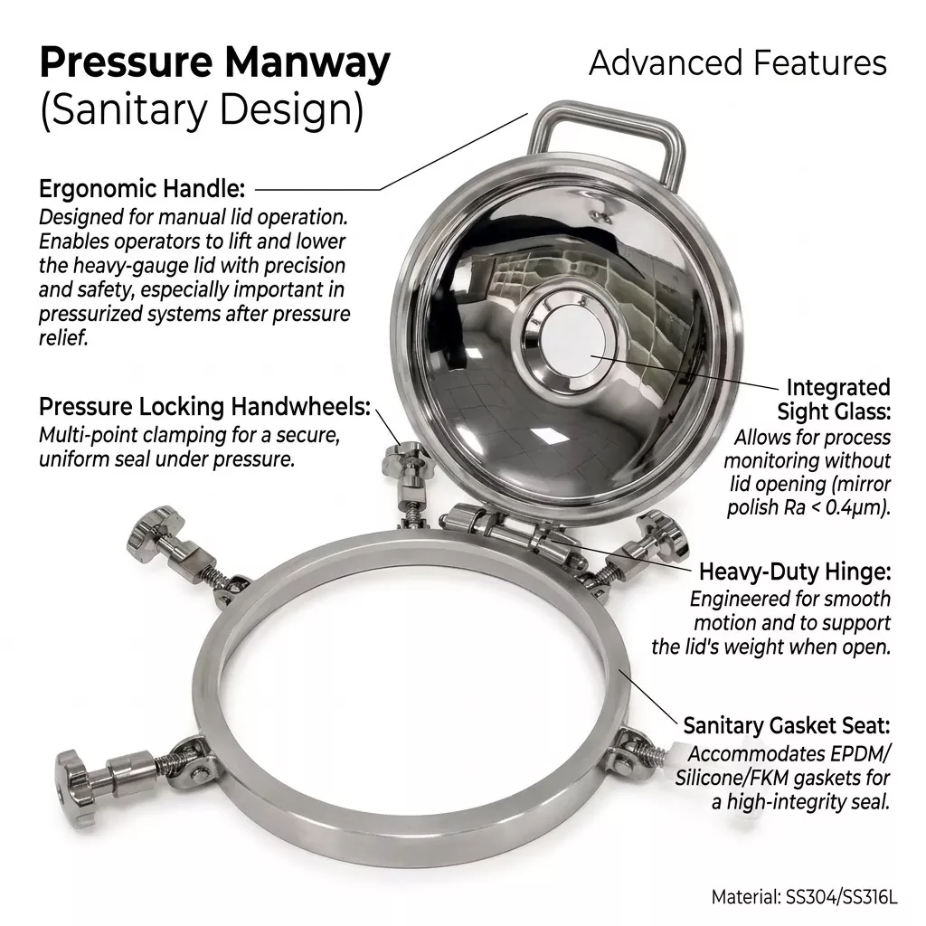 Pressure Sanitary Manhole Cover