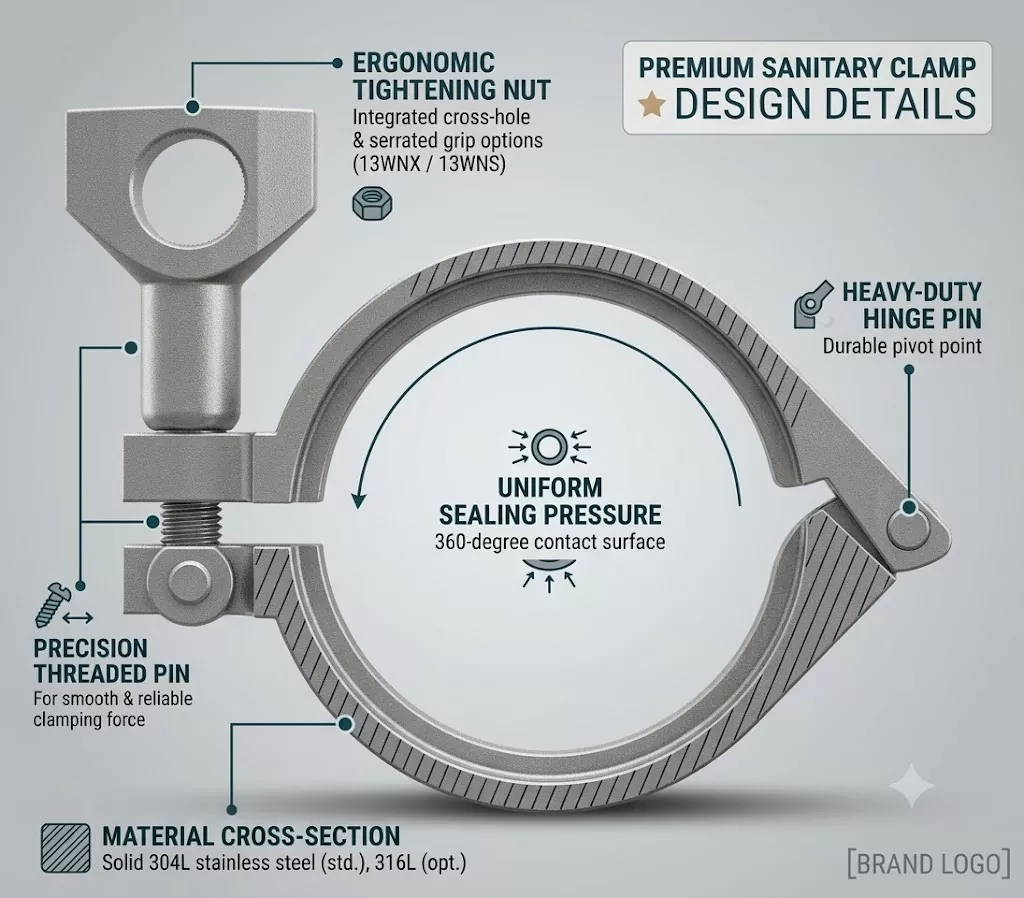 Sanitary Tri Clamp 13MHM